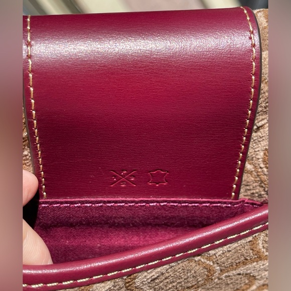 Coach Fringe Saddle Bag In Signature Jacquard With Pyramid Rivets - Picture 4 of 14